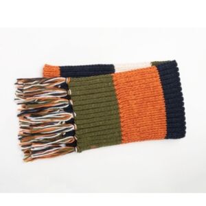 Simply Noelle Striped Knit Scarf And Gloves Set